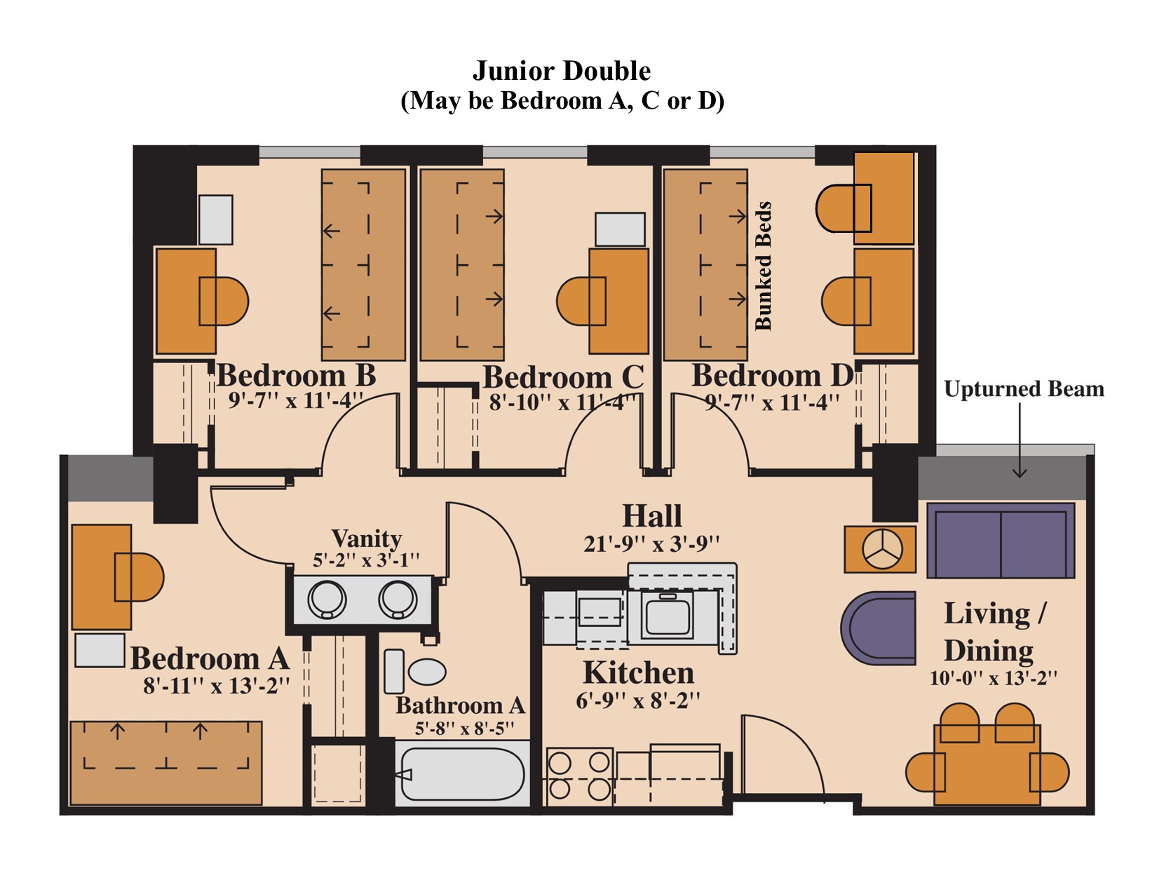 Campus Village Building B (CVB) "The Apartments" University Housing